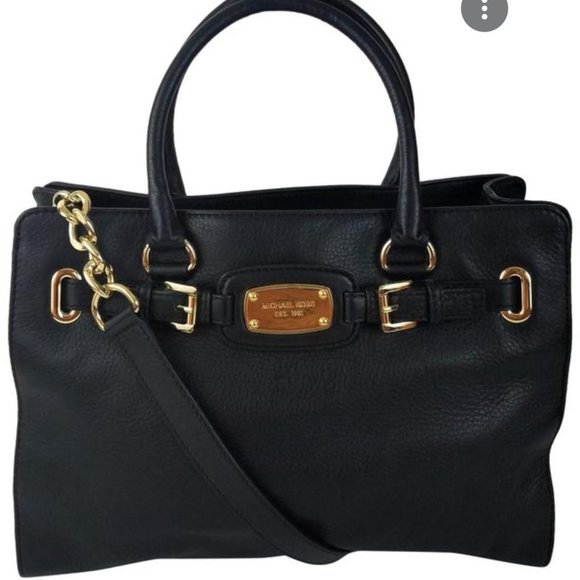 Michael Kors Hamilton black and rose gold tote - Picture 1 of 5